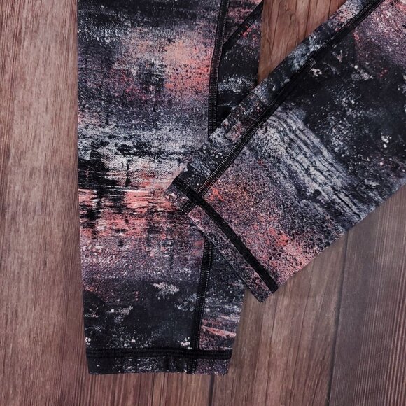 Lululemon Womens Size 4 Time To Sweat Crop 23" Azurite Poppy Coral Multi W6AX8S - Picture 4 of 10